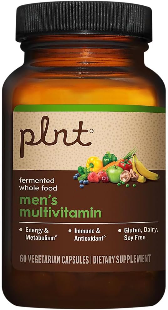 plnt Fermented Whole Food MenaTMs Multivitamin (60 Vegan Capsules)