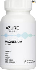 Pure Magnesium GLYCINATE - High Absorption Chelated Magnesium for Relaxation Mood Muscle &amp Sleep Support* - Potent 275 mg - Vegan Gluten Free 90 Capsules