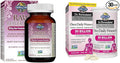 Garden of Life Heart Resveratrol Supplement - Raw Whole Food Antioxidant Formula for Heart Health &amp Dr. Formulated Women's Probiotics Once Daily 16 Strains 50 Billion 30 Count