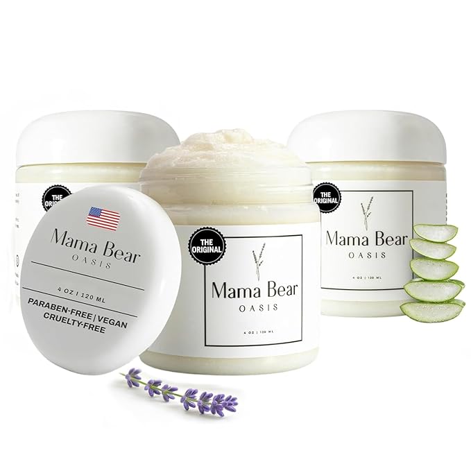Mama Bear Oasis Lotion - Magnesium Cream - Extra Strength Lavender Magnesium Lotion for Foot Hands Legs Toes Includes Arnica Vitamin B6 Aloe Vera MSM (Pack of 3)