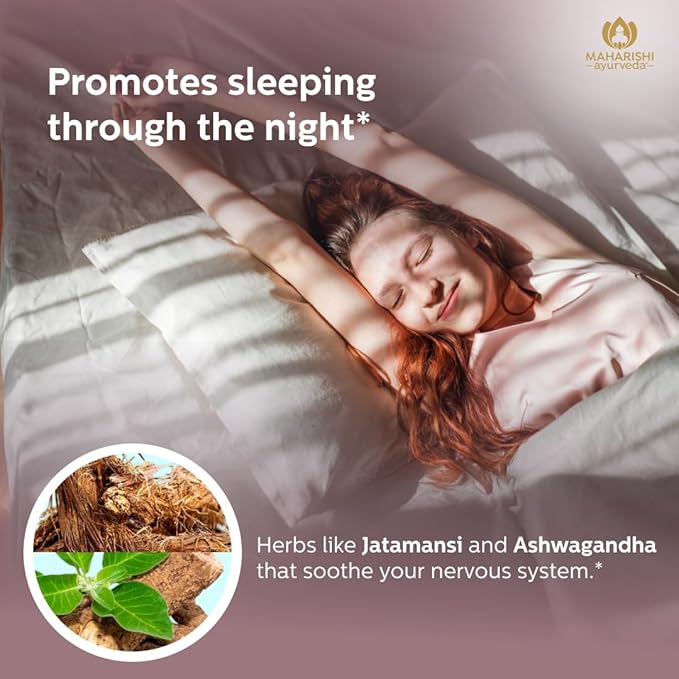 Maharishi Ayurveda Blissful Sleep® – 60 Tablets – Ayurvedic Herbal Blend with Ashwagandha Jatamansi &amp Indian Valerian – Promotes Falling Asleep Naturally &amp A Restful Night’s Sleep.*