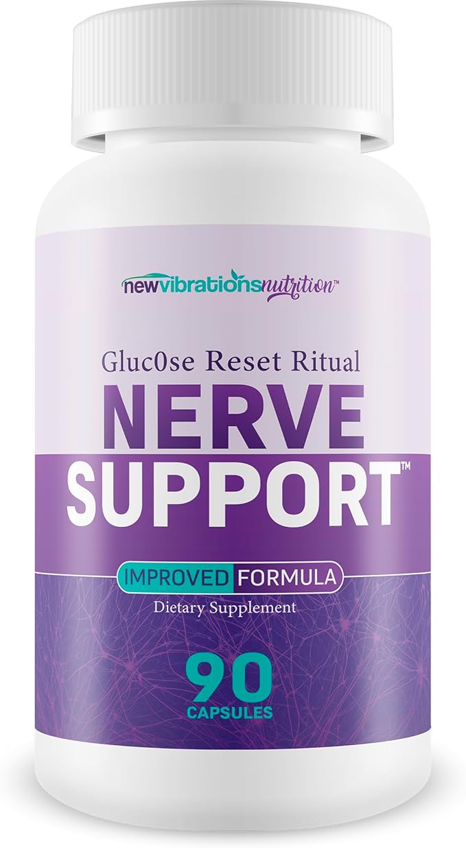 Gluc0se Reset Ritual Nerve Support Supplement - Our Best Neuropathy Support Supplement - B12 Nerve Health Vitamins - B12 Vitamins for Nerve System - Nervous System Vitamin B Complex for Nerve Damage