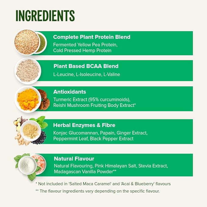 Vivo life Perform Plant Protein Powder - Pea &amp Hemp Protein Blend with BCAA (34.85 oz Raw Cacao)