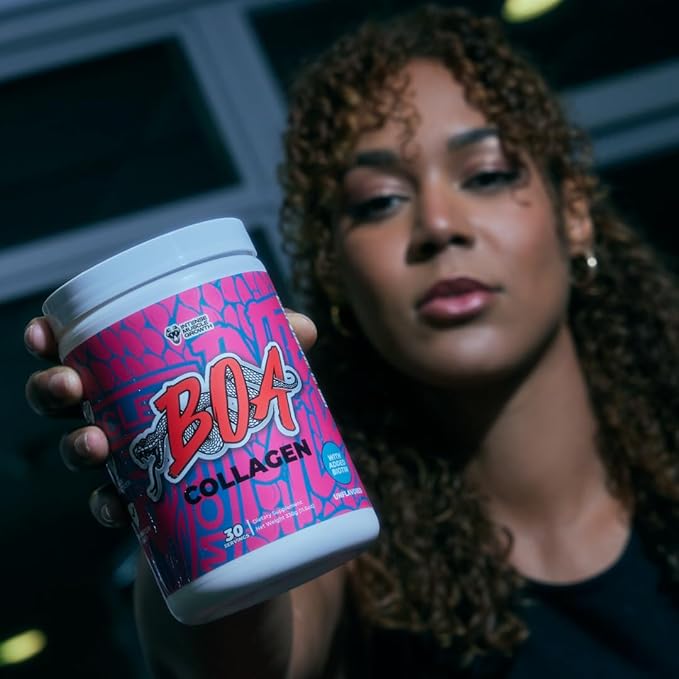 BOA Collagen - All Natural Hydrolyzed Protein Collagen with Biotin and Iron - Promotes Hair Skin and Nails - Supports Healthy Joints - Unflavored - 30 Servings