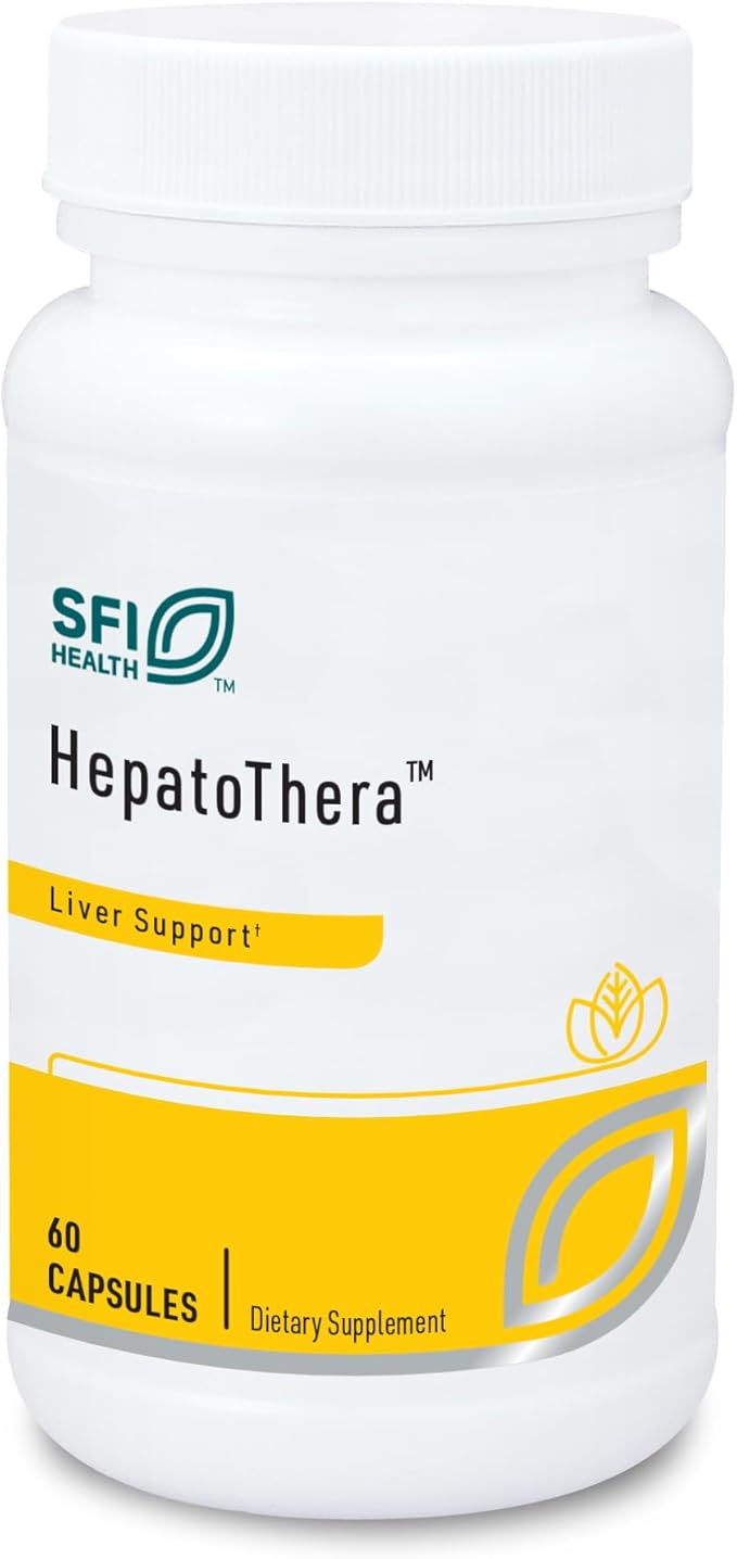 Klaire Labs SFI Health Hepatothera - Liver Support Complex with Milk Thistle &amp NAC (60 Capsules)