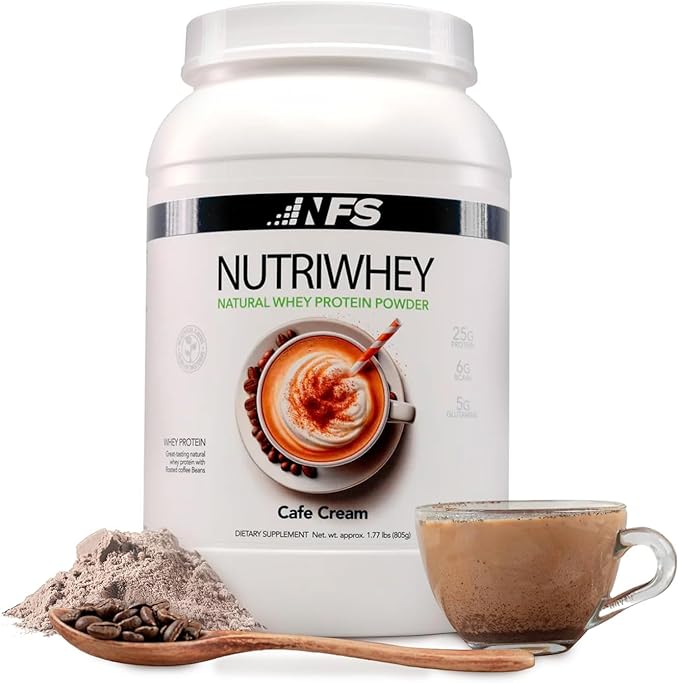 NF Sports NutriWhey Powder (2 Pound (Pack of 1) Café Cream)