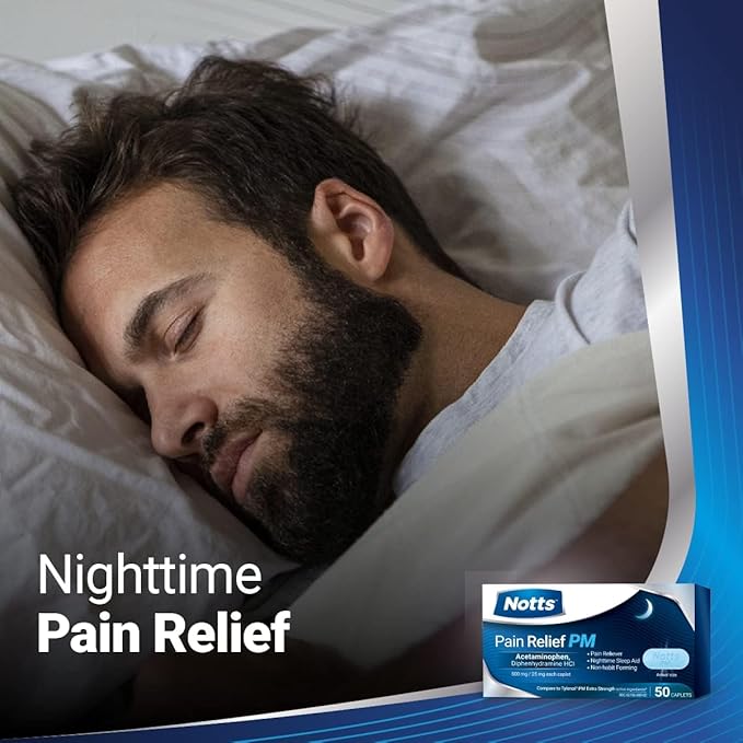 AXIV VroZzz Melatonin Gummies + Notts PM Acetaminophen Caplets Liquid Formula Value Bundle