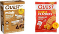 Quest Nutrition Mini Chocolate Chip Cookie Dough Protein Bars High Protein Low Carb &amp Cheese Crackers Cheddar Blast High Protein Low Carb Made with Real Cheese