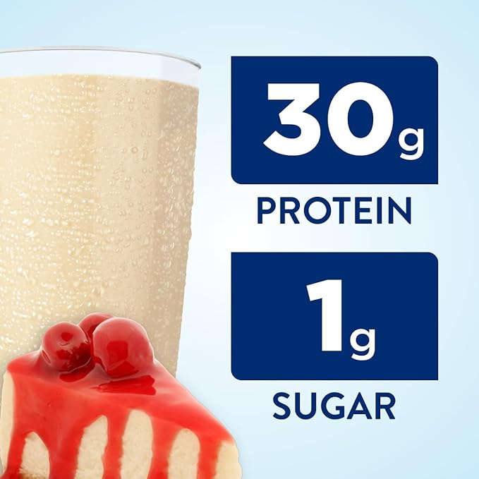 Ensure Max Protein Nutrition Shakes 30g Protein 1g Sugar 25 Vitamins &amp Minerals 7 Flavors including Cherry Cheesecake &amp Creamy Peach Pack of 12