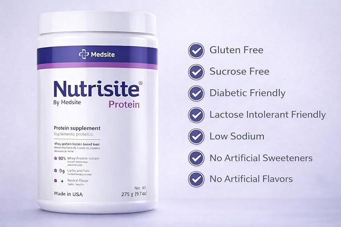 Nutrisite Whey Protein Isolate Powder 90% – Unflavored Protein Powder for Kids and Adults Zero Carb Gluten and Sucrose Free Easy to Mix Daily Nutrition 9.7 oz