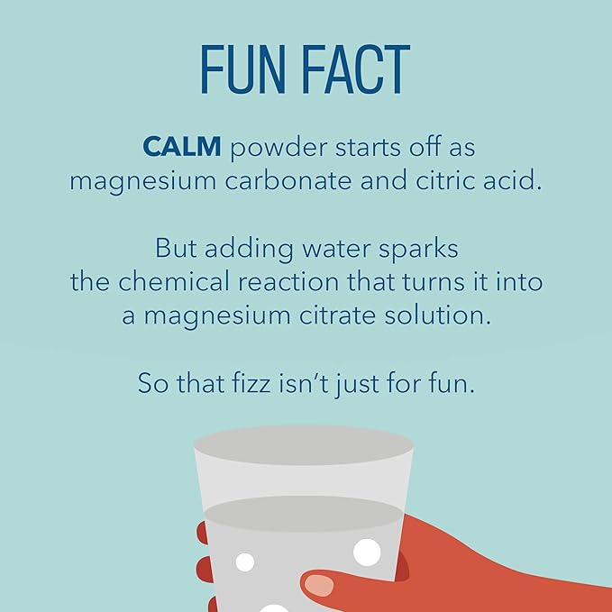 Natural Vitality Calm Magnesium Citrate Supplement Anti-Stress Drink Mix Powder Gluten Free Vegan &amp Non-GMO Raspberry Lemon 0.12 oz 30 Packets