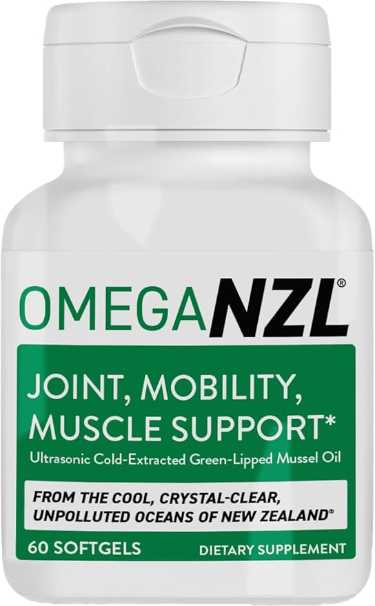 Original Omega-3 Joint Support Supplement Best Natural Muscle Relief Green Lipped Mussel Oil 60 Softgels No Fishy Aftertaste