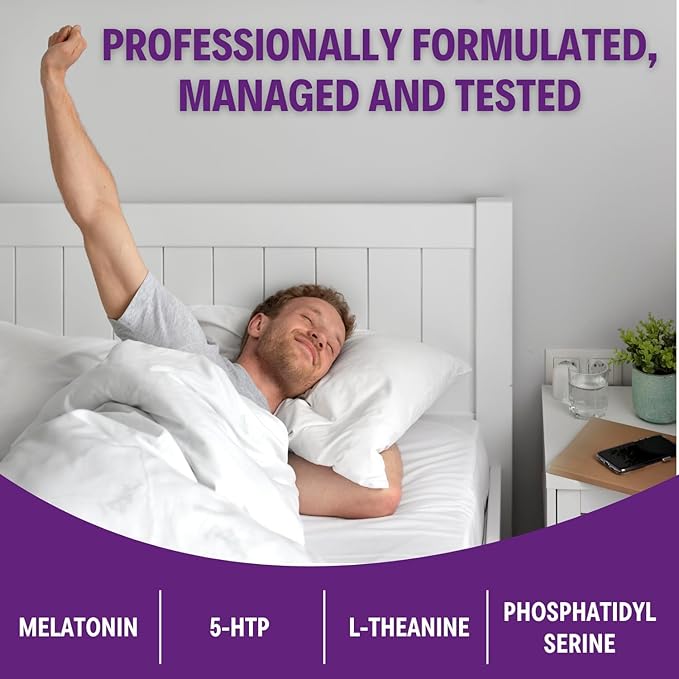 SleepCan Capsules 5mg Melatonin with Phosphatidylserine and L-Theanine 4 Packs of 90 Sleep-Wake Cycle Support Supplements Serving Size: 1 Capsule Once Daily