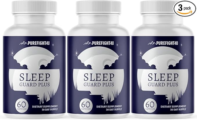 Sleep Guard Plus Promotes Relaxation &amp Restful Sleep Natural Sleep Support Supplement | Dietary Supplement - 3 Bottles