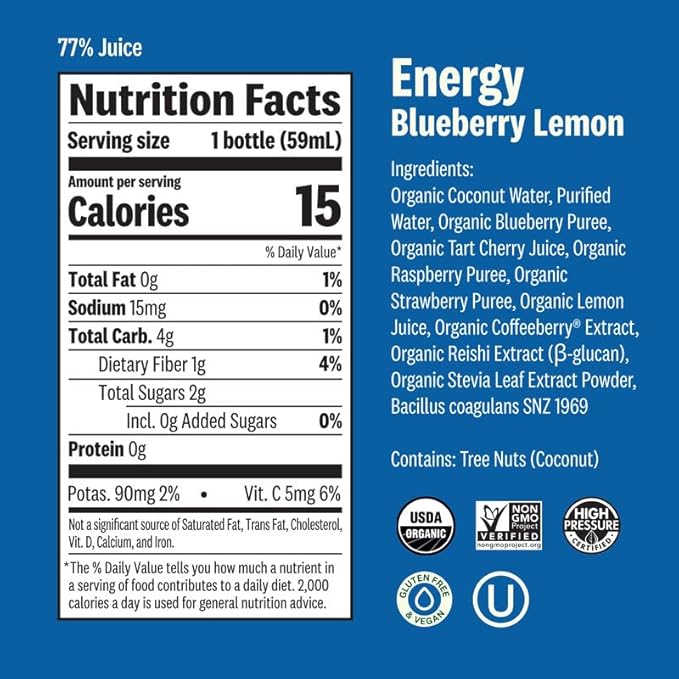 Suja Organic Daily Ritual Shot 30 Count Variety Pack | Immunity Energy &amp Digestion Functional Shots | Cold-Pressed Juice with Live Probiotics | Plant Based &amp Gluten Free