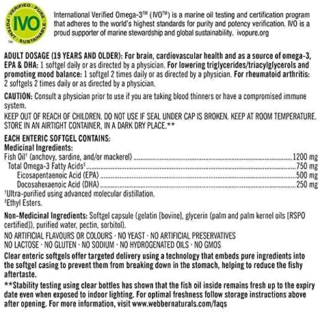 Kirkland Omega-3 Fish Oil 1000mg 300 Softgels