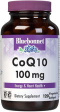 Bluebonnet Nutrition CoQ10 100 mg Energy Production* Heart Health* Non-GMO Gluten-Free Soy-Free Vegetarian Friendly 120 Vegetarian Softgels 120 Servings