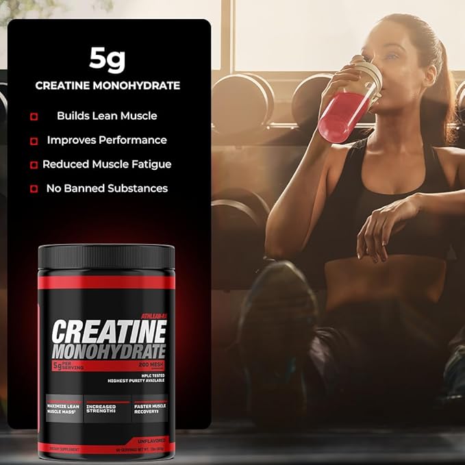 X-CREATINE Pure Micronized Creatine Monohydrate Powder - Supports Muscle Strength Power and Recovery - Gluten-Free Non-GMO Performance Enhancing Supplement (30 Servings)