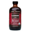 Herbal Revolution Elderberry Tonic - Certified Organic Non-GMO Apple Cider Vinegar Infused with Cinnamon Bark Raw Honey Ginger &amp More - Made Using Regenerative Farming Practices - 8 Oz