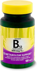 SEDLAV Vitamin B12 Tablets 500 mcg 100 Count Sticker Long-Lasting Bottle for Home or Travel