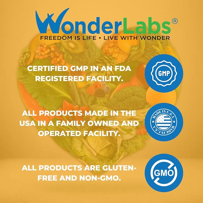 Wonder Laboratories Intrinsic Factor with Folic Acid and Vitamin B-12 1000mcg - 120 Capsules