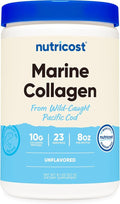Nutricost Marine Collagen Powder Wild Caught Fish (8 oz) - 23 Servings 10 G Protein Per Serving Alaskan Wild-Caught