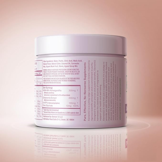 ZenMAG Magnesium Complex for Enhanced Relaxation and Stress Relief. Sixty Gummies | Cranberry &amp Apple Blackcurrant Mix
