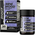 ONNIT New Mood Daily Stress Support Capsules IGEN™ Non-GMO Tested Sleep and Mood Support Supplement for Men and Women Daily Stress Management Capsules 30 Count