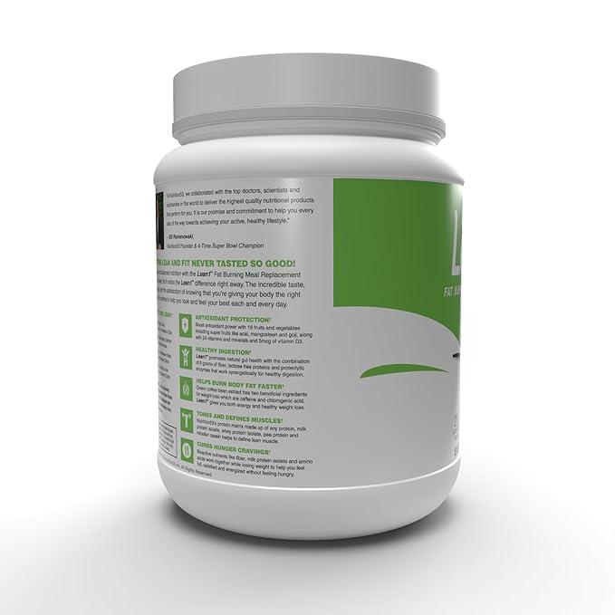 Nutrition 53 Lean 1 Fat Burning Protein Shake Vanilla Flavor 15 Serving Tub
