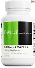 DAVINCI Labs BioDIM Complex - Hormone Support Supplement with Vitamin D3 DIM Green Tea Extract Vitamin E Calcium HMRlignan &amp Trans-Resveratrol* - 60 Capsules (30 Capsules)