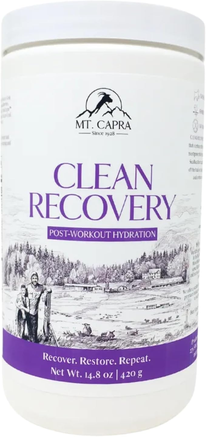 Mt. Capra Clean Whey Protein (Unsweetened) Clean Recovery and Clean Electrolytes + Trace Minerals