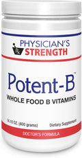 Physician's Strength Potent-B - 14.10 oz - Whole Food B Vitamins to Energize the Body - Non-GMO - 28 Servings