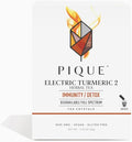 PIQUE Electric Turmeric 2 - Supports Healthy Immunity the Natural Inflammatory Response Natural Detox Pathways and Radiant Skin - 28ct Single Serve Sticks (Pack of 1)