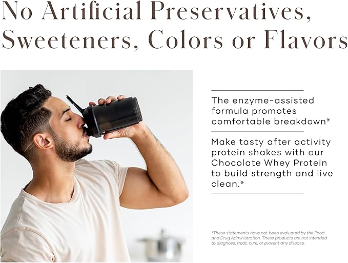 Modere Pure Chocolate Whey Protein Powder: Rich Chocolate Flavor Easy to Mix Daily Protein Formula for Shakes and Smoothies Container - 585 g