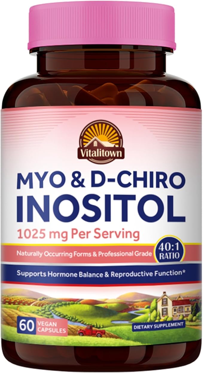 Vitalitown Women's Complete Health Bundle - Probiotics 120 Billion CFUs 30 Strains + Cranberry + Myo-Inositol &amp D-Chiro Gut Health Vaginal Health &amp Hormone Balance Support Vegan