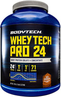 BodyTech Whey Tech Pro 24 Protein Powder - 24g Protein per Serving - Supports Muscle Growth &amp Recovery - Rich Chocolate (5 lb 71 Servings)