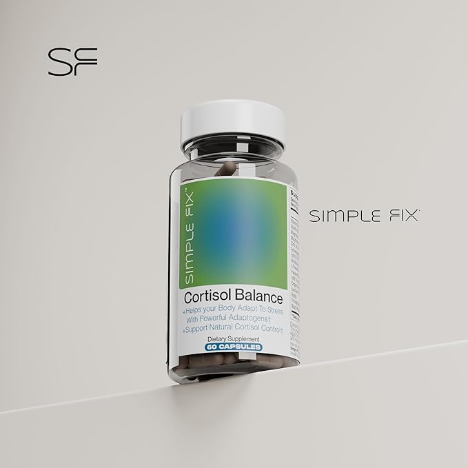 Cortisol Balance Supplement – Supports Stress Focus &amp Daily Energy – with Ashwagandha Rhodiola Rosea L-Theanine Magnesium Zinc &amp B6 – Adaptogen Formula – Vegan Capsules