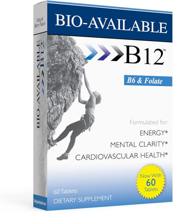Wellgenix Bio Available Daily Multivitamins (60 ct) - Focus Support Formula with Vitamins Methyl B12 B6 Folate &amp Biotin - Sublingual Energy &amp Diet Supplement for Immune &amp Overall Health