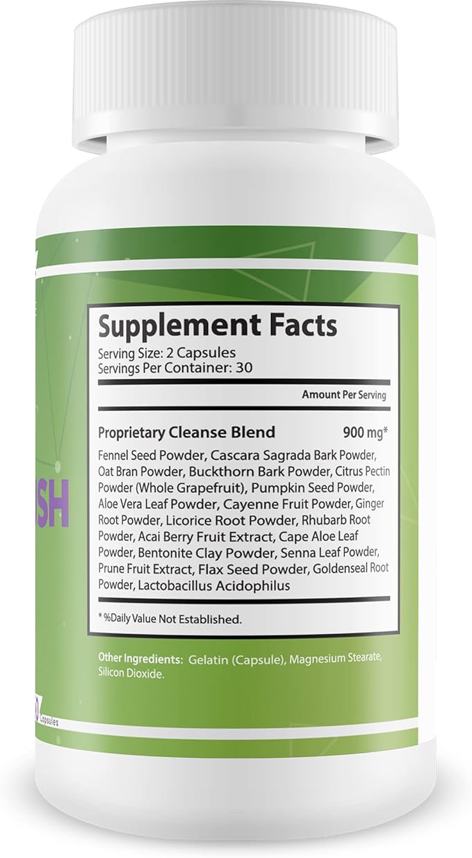 Bio Trim Flush - Our Best Colon Cleanse Detox - Gut Colon Cleanse w/Probiotics - Natural Colon Cleansing Supplement - Keto Colon Detox Pills