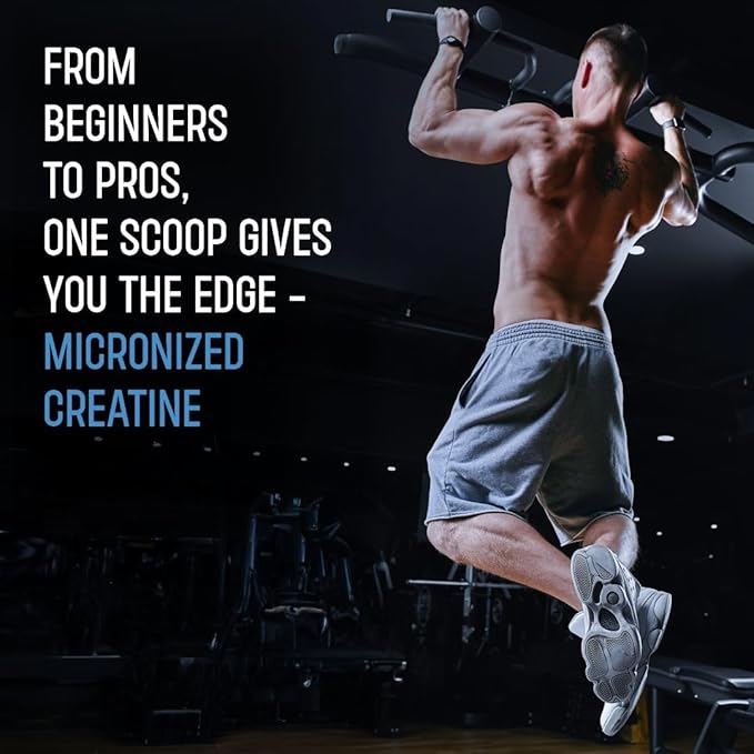 Bolt Micronized Creatine Monohydrate Powder | 5g per Serving | Unflavoured | Enhances Strength Power &amp Lean Muscle |100 Servings