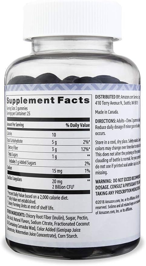Amazon Basics Adult Multivitamin (150 Gummies) and Prebiotic &amp Probiotic Gummies (50 Gummies)