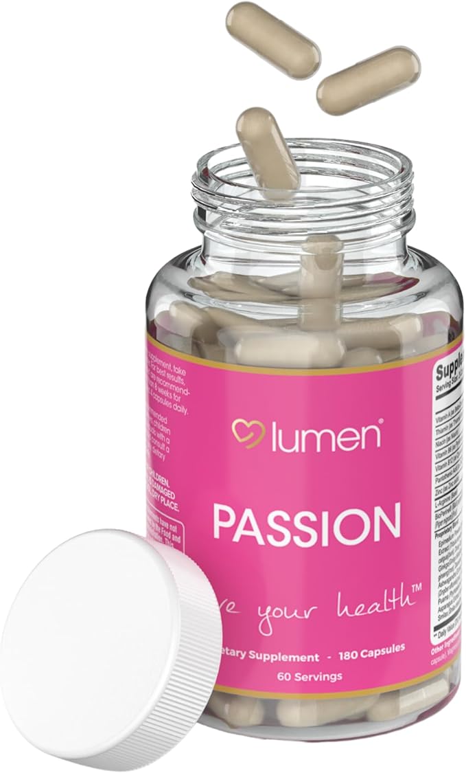 Lumen Naturals Passion for Women – with Vitamins A B6 B12 &amp Thiamin – 180 Capsules – 60 Servings