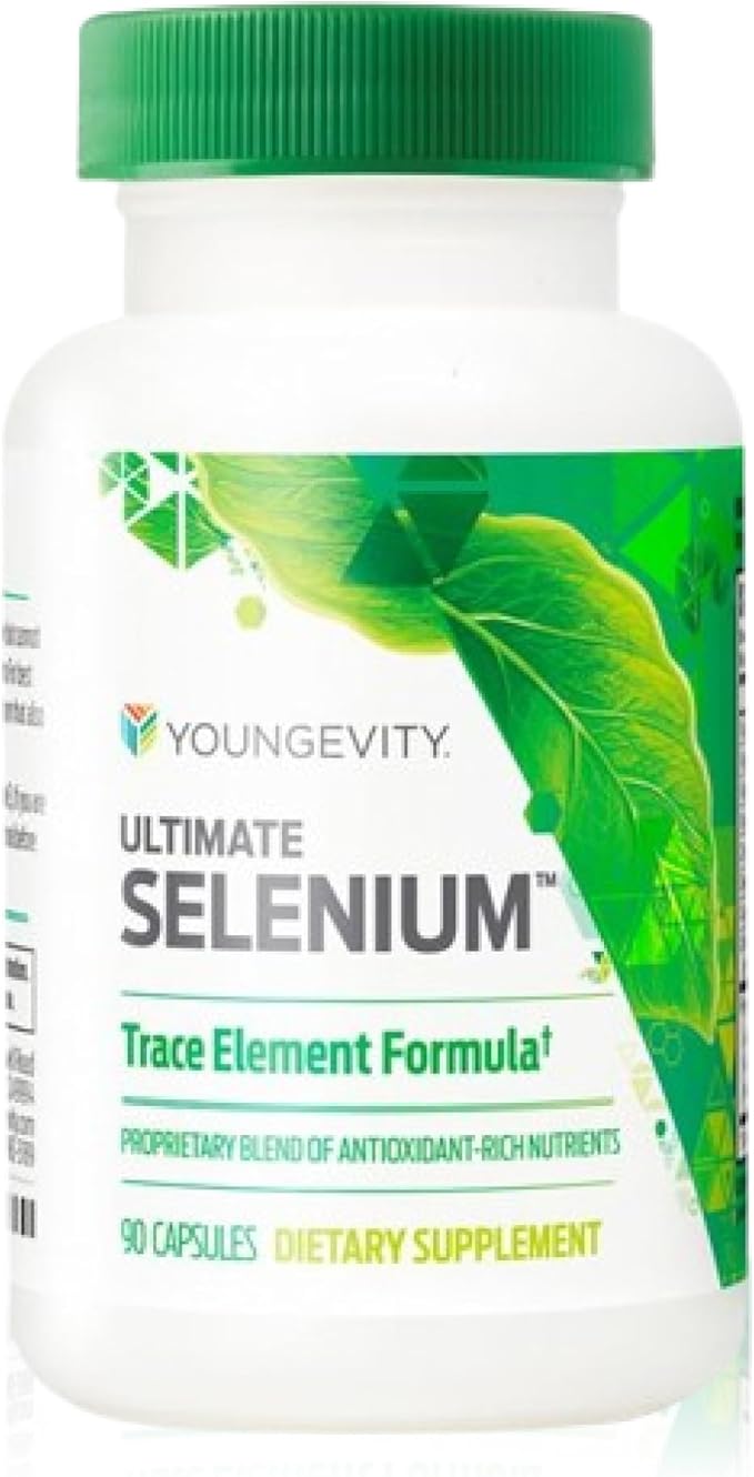 Youngevity Ultimate Selenium + Cofactors - Essential Mineral Supplement for Immune Support Antioxidant Defense Thyroid Function and Cellular Health (I-selenomethionine) - (90 Capsules)