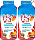 Vita Fiber Well Gummies Sugar Free Peach Raspberry &amp BlackBerry Flavors 220 Count (2 Pack)