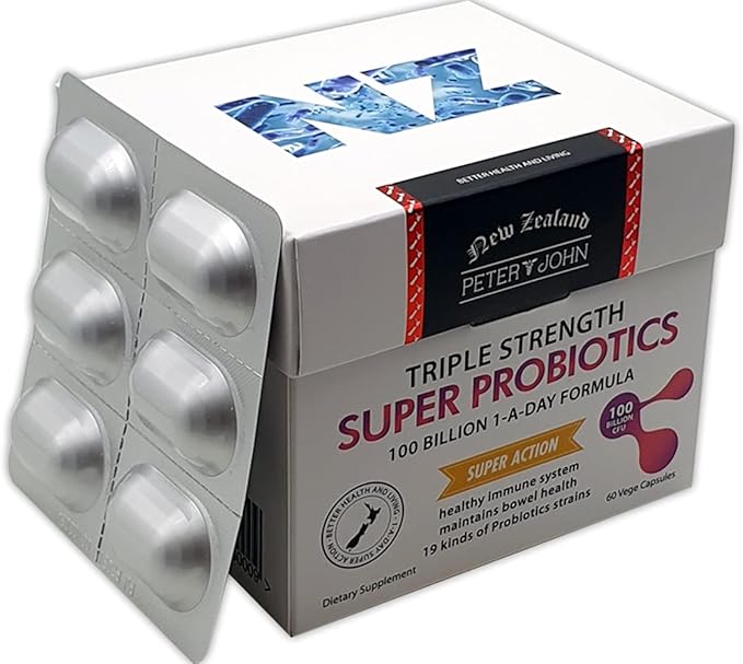 Peter John Super Probiotics 100 Billion 1-A-Day Formula 60 Capsules (3)