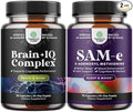 Bundle of Nootropic Memory Supplement for Brain Support - Vitamin B 12 Bacopa Monnieri Rhodiola Rosea DMAE Ginkgo Biloba and Pure SAM E Supplement 150mg - Nootropic Same 150mg Per Serving for Memory