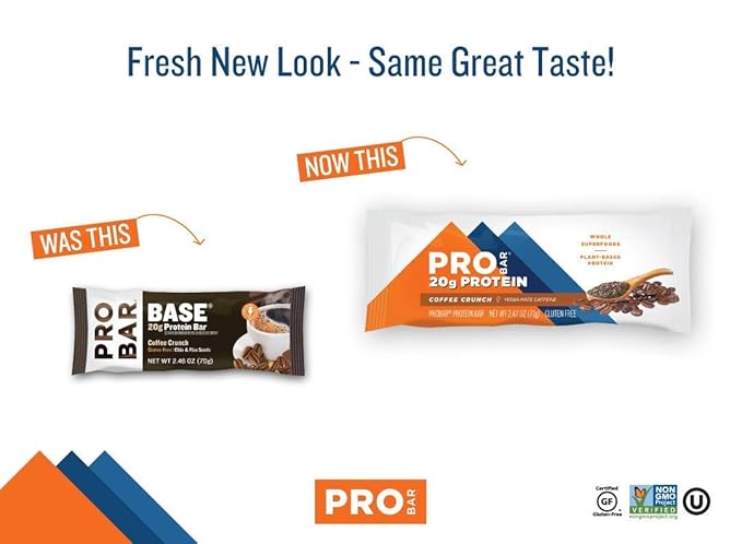 PROBAR Coffee Crunch Protein Base Bar SLEEVE 2.47 OZ