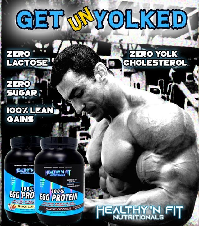 Healthy 'N Fit 100% Egg Protein- Vanilla (4lb): 100% Egg White Protein Plus Natural Peptides.-Naturally Sweetened Pure Keto Paleo Friendly