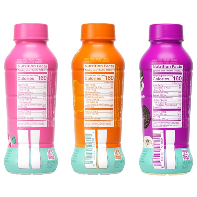 Alani Nu Protein Shake – 3 Flavor Variety – 12 fl oz Bottles – 9-Pack – Ready-to-Drink High Protein Beverage