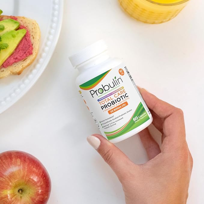 Probulin Total Care Pre + Pro + Postbiotic 20 Billion CFU 60 Vegan Capsules (Pack of 2)